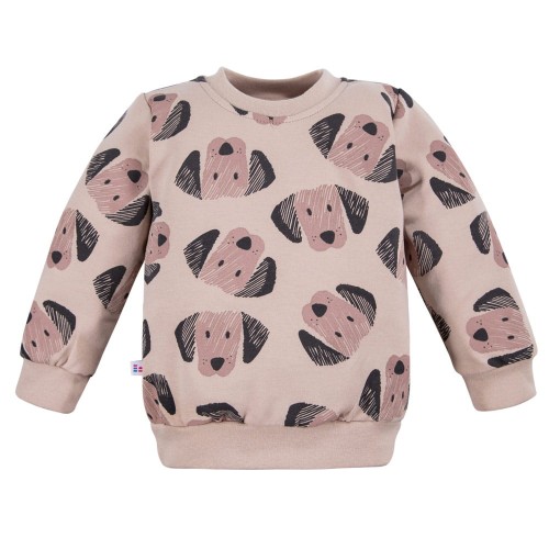 Beige sweatshirt with dogs