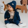 Granatowy dres chłopięcy Puppy Playtime – komplet dziecięcy Eevi
