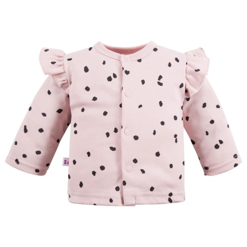 Kimono shirt pink with grapfite pattern