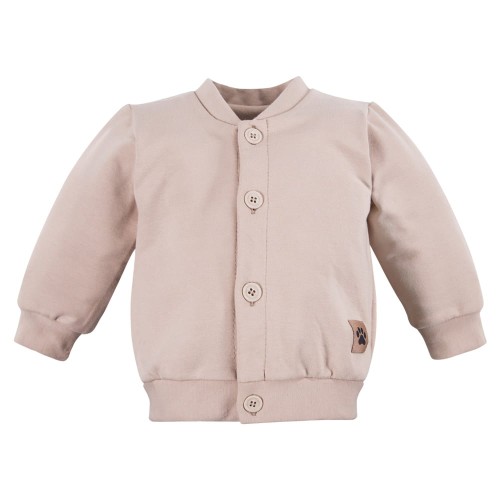 Bomber sweatshirt beige