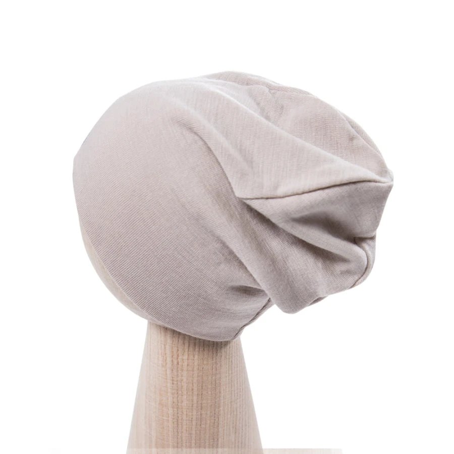 Czapka merino dla niemowląt beż