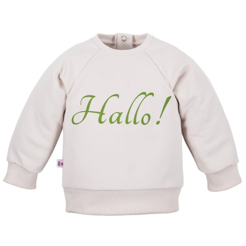 Суичърт Hallo в цвят екрю