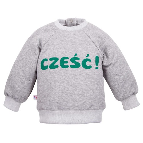 Сива суичърт „Cześć“