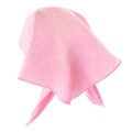 Muslin baby hat pink