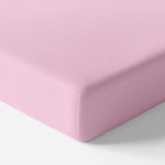 Детский памучный чаршаф в розово 120x60