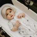 Muslin baby hat white